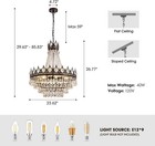 French Empire Crystal Chandeliers  Vintage Crystal Chandelier  Antique Bronze