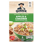  6 Pack  Quaker Instant Oatmeal  Apple   Cinnamon  12 1 Oz  8 Packets  48 Total 