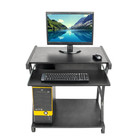 Corner Home Office Computer Desk Student Laptop Writing Table Rolling Furniture