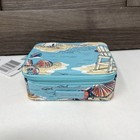 Vera Bradley Travel Pill Case Box Beach Toile Organizer Zip Ocean Nautical New