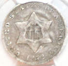 1852 Three Cent Silver - Pcgs Vf35 -  9065e