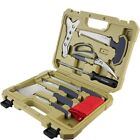 Flissa 10pcs Hunting Knife Sets Hunting Field Dressing Kit Skinning Knife W case