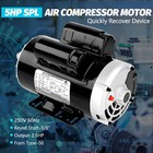 5 Hp Spl 3450 Rpm Air Compressor 230v Electric Motor 60hz 5 8  Shaft 2024