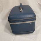 Vintage American Tourister  Tri Taper Blue Train Case Luggage With Tray