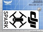 New Dji Spark Window   Case Decal Sticker Fpv Quadcopter Uav Drone