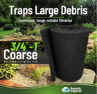 Classic Koi Pond Filter Pad Coarse Black Bulk Roll Fish Pond Filter Media 12x72 