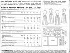 Rare Vintage 1950s Dress Mccall Sewing Pattern 8508 Bust 31 Uc Ff