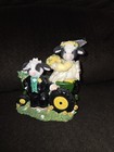 Mary s Moo Moos Figurine Bride Groom Tractor For-heifer My Deere Farm Wedding