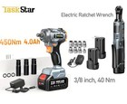 1 2  Cordless Impact Wrench Rechargable 3 8 Ratchet Wrench Battery Combo Kit Car