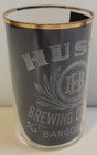 Hussa Brewing Company Antique Pre-pro Bangor Wisconsin Brewery Etched Beer Glass