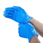 Disposable Vinyl Gloves Synmax Exam Gloves Powder-free Blue Large 1000pcs