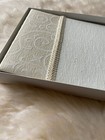 New Classic Vintage Style Ivory Hallmark Wedding Guest Signature Album Book