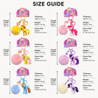 My Little Pony Keychain Yellow Pony Pink Pom Pom Bag Charm Key Ring Gift