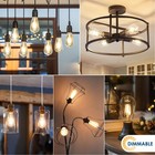 Anwio 6pk St58 Antique Glass 7w Edison Bulbs