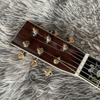 D-100 Deluxe Natural Acoustic Guitar Ebony Fingerboard Real Abalone Inlay Stock