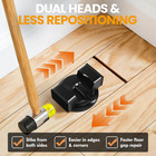 Iron Floor Gap Fixer Tool With Suction Cup  Dual Striking Heads   4 Adhesive Pad
