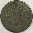 1804 Draped Bust Half Cent Very Good Vg Coin  Corrosion  15275