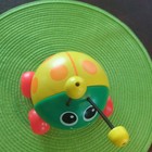 Fisher Price Ladybug Pull Toy  695 1982 Vintage Yellow   Green With Orange Spots