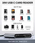 Hicober Usb C To Sd  Micro Sd Memory Card Reader  Type C To Sd Card Reader