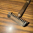 Antique 1904 Gillette Brass Safety Razor