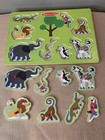 Melissa And Doug Zoo Animals Sounds Wooden Peg Puzzle