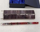Kaleidoscope Prismatic Oil Wand  Purple Stained Slag Glass  Stars Glitter In Box