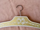 Vintage Italian Gold And Silver Florentine Wood Clothes Hanger French Boho Decor