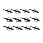Archery Hunting 2 Blade Broadheads 100 Grain 12-pack Compound Bow Arrowheads 