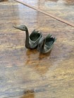 Brass Swan Bird Figurine Pair Set Of 2 Decorative Swan Figurines