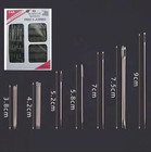 55pcs Big Eye Hand Sewing Needles Stainless Steel Embroidery Needle Set Case