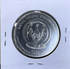 2020 Rwanda Bushbaby 1 Oz  999 Silver Coin-african Wildlife