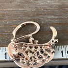 Gold Tone Crystal Rhinestone Swan Brooch Pin Bird 