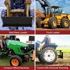 Quick-attach 5 16  2  Receiver Hitch With Width Adjustment For Loading Tractors