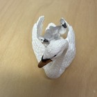 Schleich White Swan With 3 Cygnets On Back Wildlife Bird Figure Retired D-73527