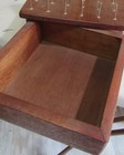 Antique Large Old Wooden 49 Thread Spool Holder Sewing Caddy Pincushion Drawer
