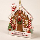 Personalized Acrylic Ornament Custom Name Gingerbread First Home Christmas D  cor