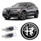 Never Fade Alfa Romeo Door Light Logo  Projection Ghost Shadow Welcome White