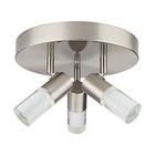 3-light Semi Flush Mount Ceiling Light  3 Head Directional Led Lighting 