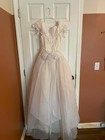 Jessica Mcclintock Bridal Off-shoulder Gown Romantic victorian Style -size 9 10