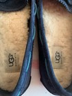 Ugg Australia Dakota Women   s Blue Suede Sheepskin Lined Bow Moccasin Slipper