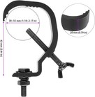 12 Pcs Heavy Duty Truss Clamp  Aluminium Alloy Stage Lighting Clamps  Black 
