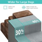 Yening Large Dog Stairs For High Beds - 24  Tall  Extra Wide Pet Steps