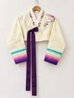 Traditional Korean Hanbok Women s Silk Embroidered Formal Dress 4 Pc Set W case