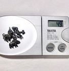 Antique Victorian Sterling Silver 5 Charms Dainty 7  Bracelet Rare