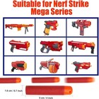 60 Pcs Mega Darts Foam Bullet Refill Pack - Compatible With Nerf N-strike Mega S