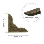 23mm Metal Book Corners 50pcs Photo Corners Book Corners Protector bronze