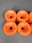 Vintage Nos Vanguard Zinger Roller Skate Wheels Set Of 8 Orange Usa Belair Rare