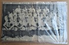 Vintage 1935 Detroit Tigers Team Photo Original Newspaper - Approx 12  X 20 