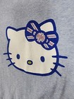 Vtg Hello Kitty Shirt Size Large Sanrio By Doc British Bow Rare Blue White Usa