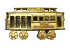 Brass Cable Car Trolley San Francisco Souvenir Vintage 3 In  Long 1 1 2 In  Tall